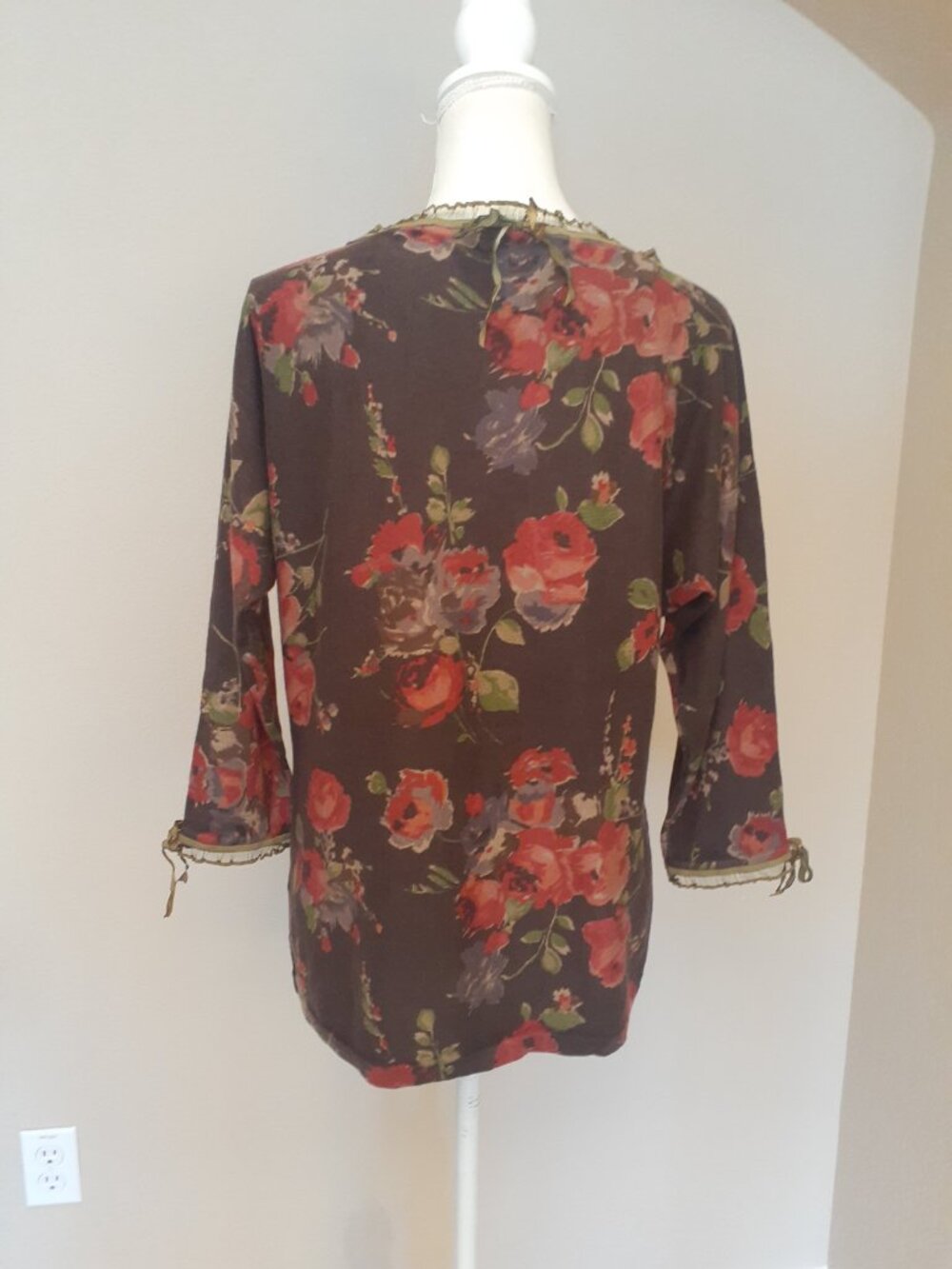 Lauren Ralph Lauren Floral/Ribbon Sweater - Picture 4 of 11